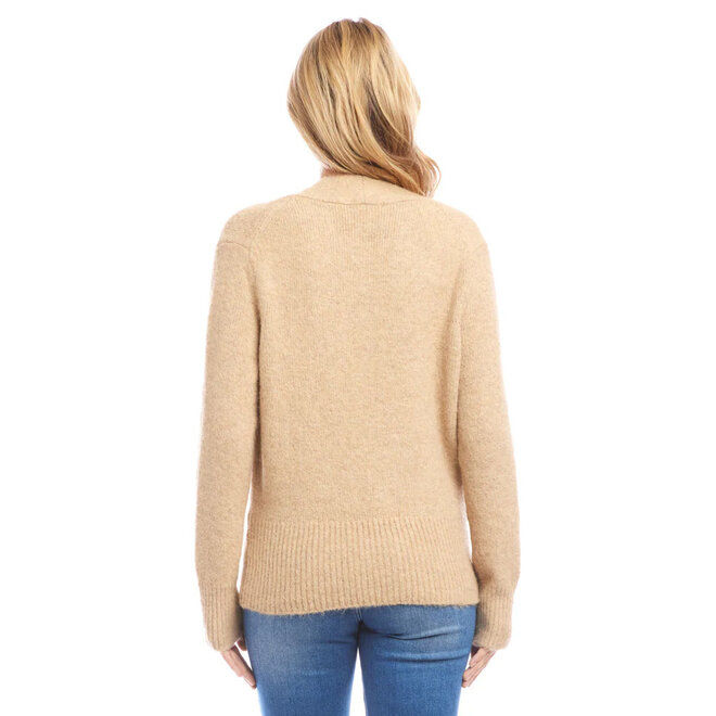 Wrap Sweater Wheat