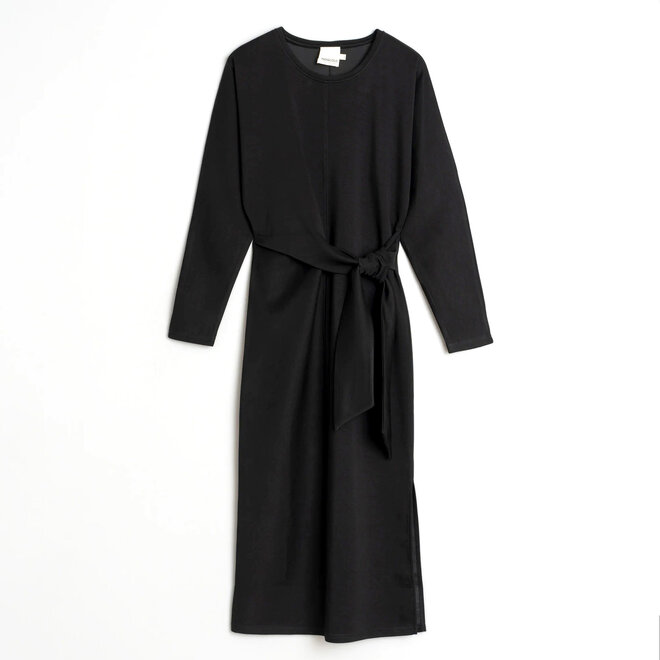 Knit Dress Knotted Black