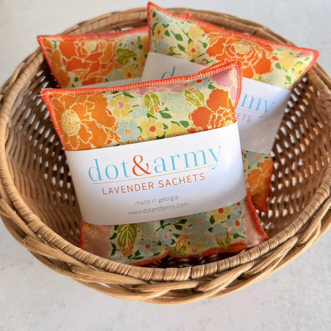 Lavender Sachets Marigold Set of 2