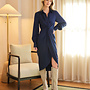 Dress Savannah Twist Front Navy