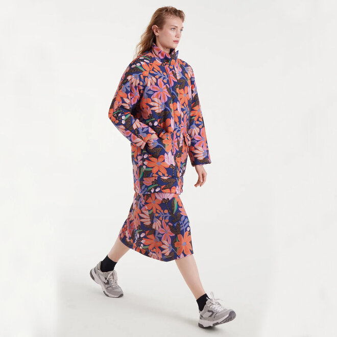 Coat Tiger Lily Flower Print