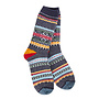 Socks Holiday Seasonal Crew Navy Multi