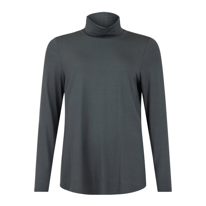 High Neck Top Green