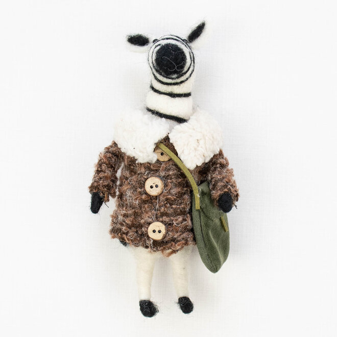 Ornament On the Go Animal Zebra in Coat