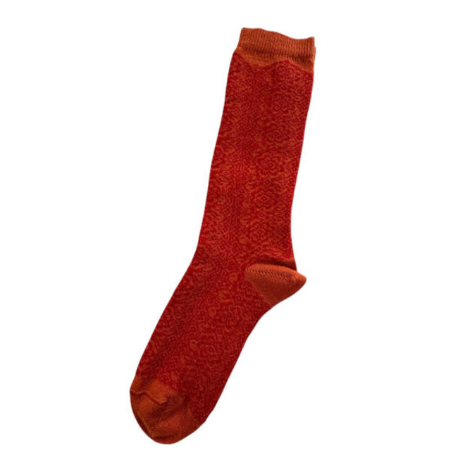 Alpaca Socks Peace Rose Orange