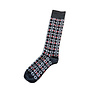 Alpaca Socks Floral Stripe Charcoal