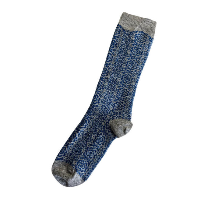 Alpaca Socks Peace Rose Grey