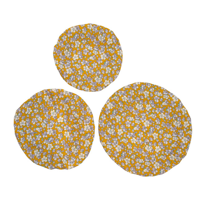 Cover Dish and Bowl Floral Set 3 M, L & XL