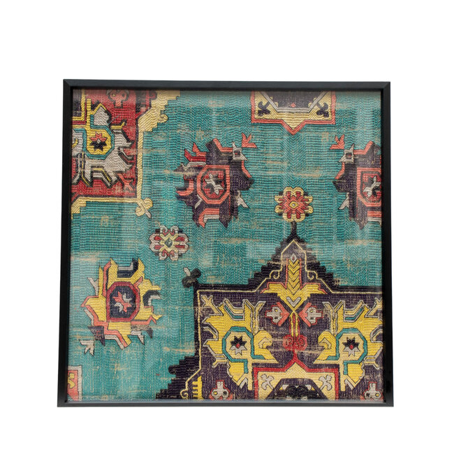 Framed Fabric  Malataya Teal
