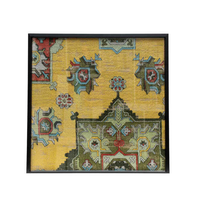 Framed Fabric  Malataya Yellow