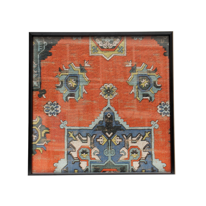 Framed Fabric  Malataya Orange