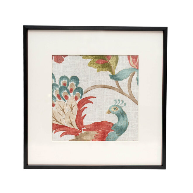 Framed Fabric Blue Bird