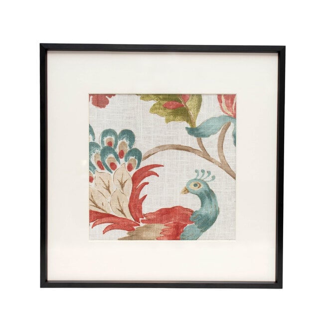 Framed Fabric Blue Bird