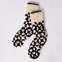 Crochet Slipper Socks La Paz Black/White