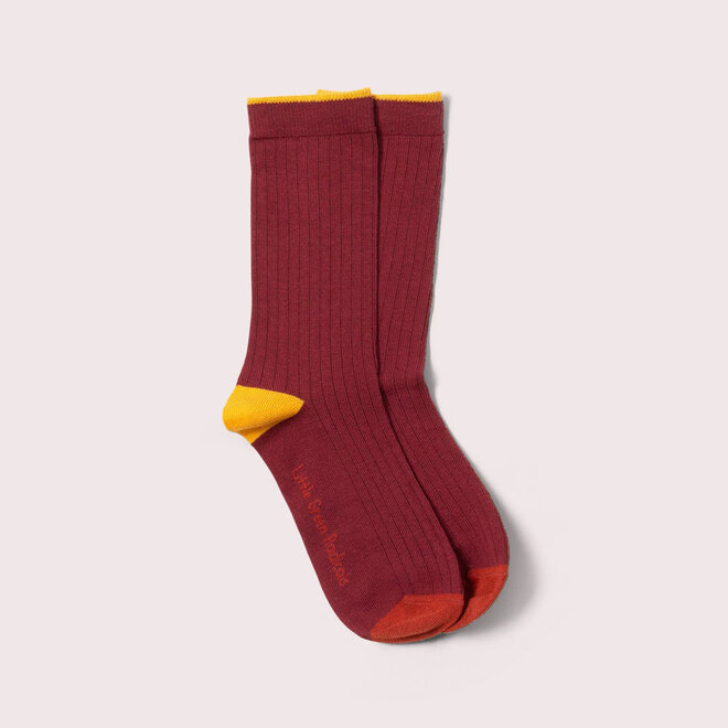Ankle Socks Golden Leaves Multi Set of 5