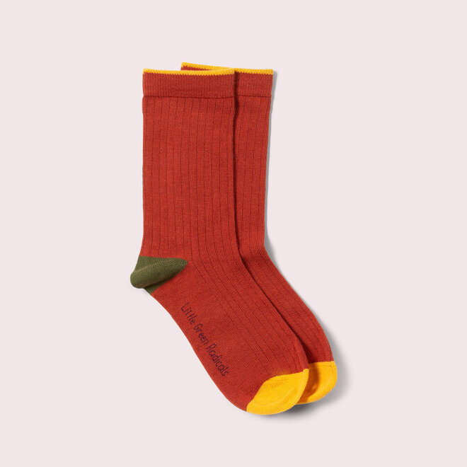 Ankle Socks Golden Leaves Multi Set of 5
