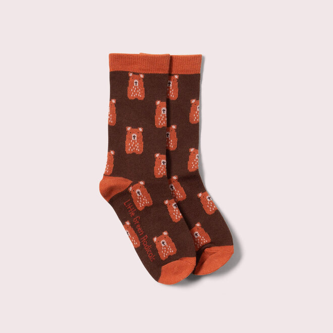 Ankle Socks Teddy Bear Multi Set of 3 in Box
