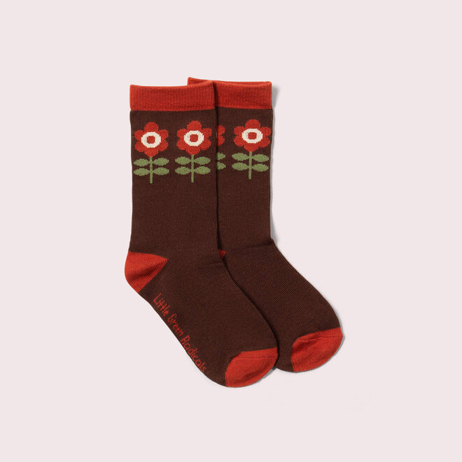 Ankle Socks Flowers Multi Set of 3 in Box