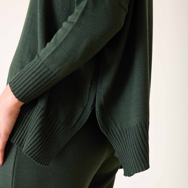 Catalina Turtleneck Sweater Deep Emerald