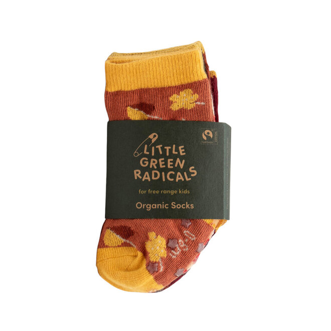 Ankle Socks Golden Leaves Multi Set of 5