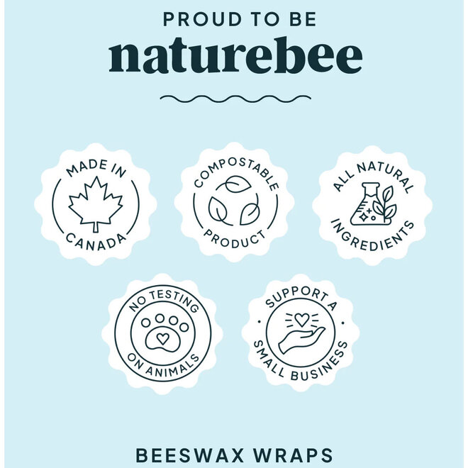 Wrap Beeswax Variety Blue Set of 3