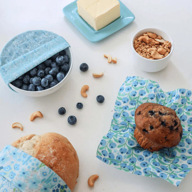 Wrap Beeswax Variety Blue Set of 3