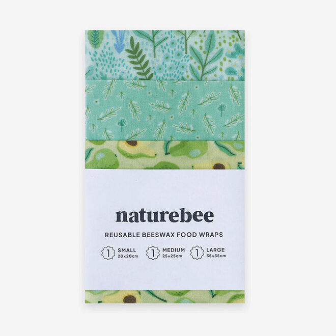 Wrap Beeswax Variety Green Set of 3