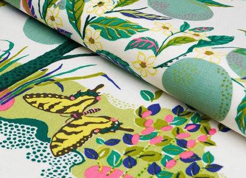 Schumacher Citrus Garden fabric
