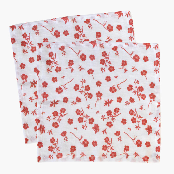 Linen Table Napkins Russet Set of 2