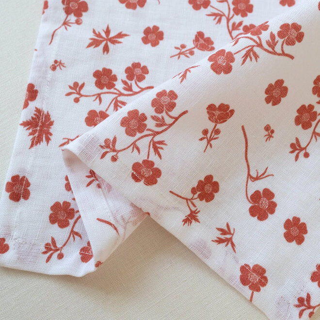 Linen Table Napkins Russet Set of 2