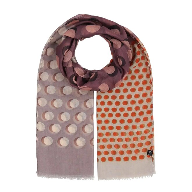 Scarf Gradient Dots Chinchilla Taupe