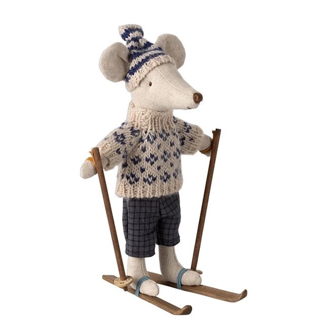 Mouse Dad Blue Winter Ski Set