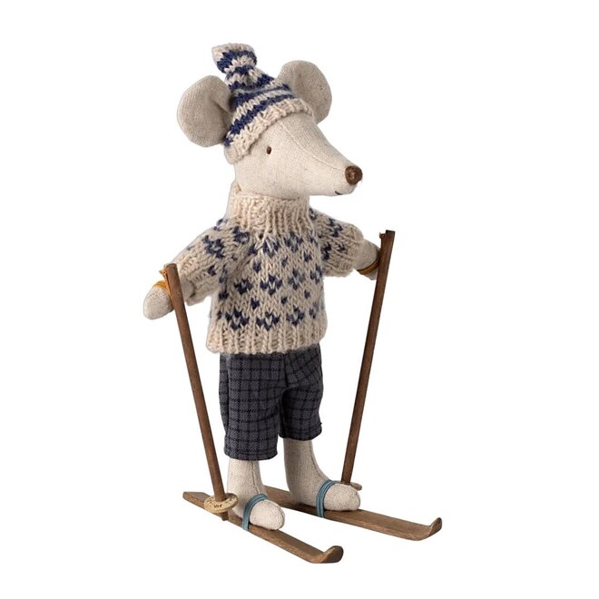 Mouse Dad Blue Winter Ski Set