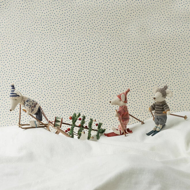 Mouse Dad Blue Winter Ski Set