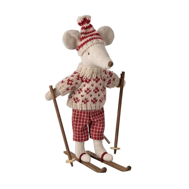 Mouse Mum Red Winter Ski Set