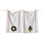 Dishtowel Citrus Tree & Wreath Set of 2
