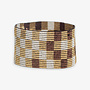 Bracelet Brooklyn Beaded Checked Gold