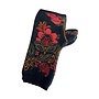 Hand Warmer Alpaca Floral Black