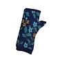 Hand Warmer Alpaca Floral Blue