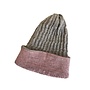Hat Baby Alpaca Reversible Grey/Lavender
