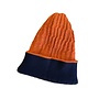 Hat Baby Alpaca Reversible Orange/Navy
