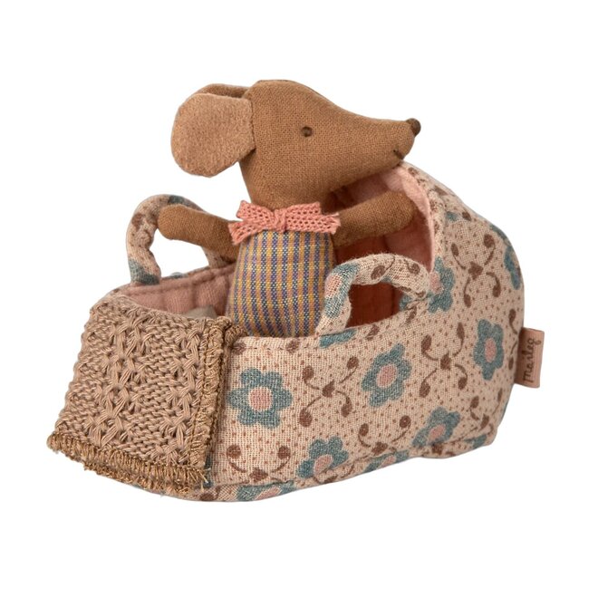 Carry Cot for Baby Mouse Rose