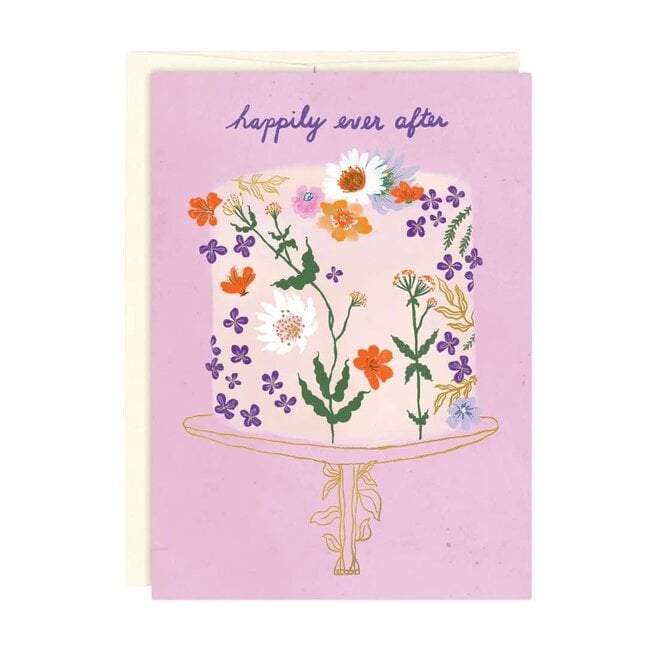 Card Floral Cake Wedding