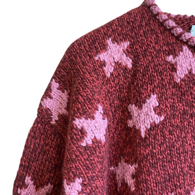 Cardigan Star Baked Red