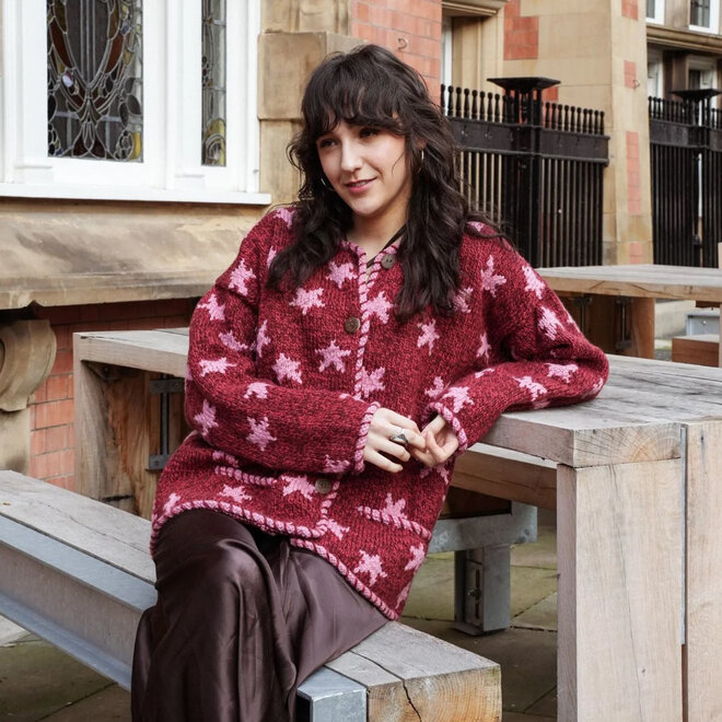 Cardigan Star Baked Red