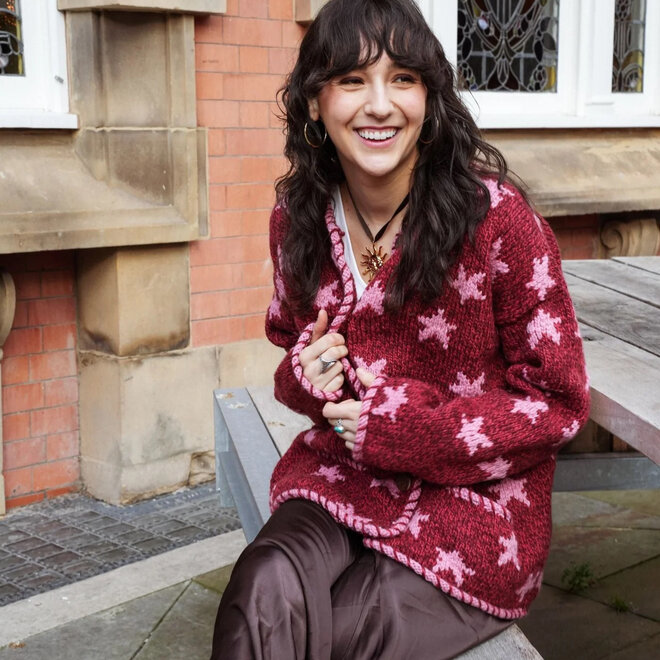 Cardigan Star Baked Red