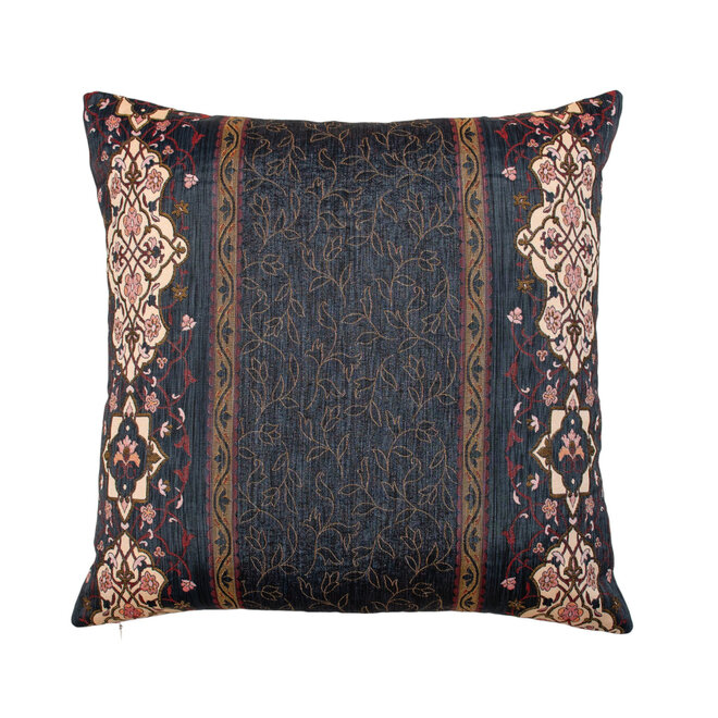 Pillow Floral Navy 18 x 18in