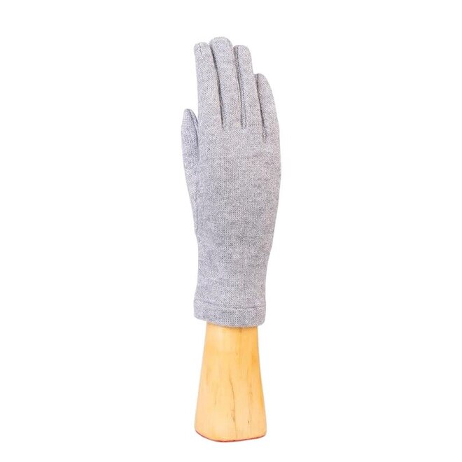 Gloves Stretch Knitted Lurex Solid Plata