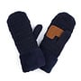 Mittens Kids Sherpa Lined Navy 1T to 4T