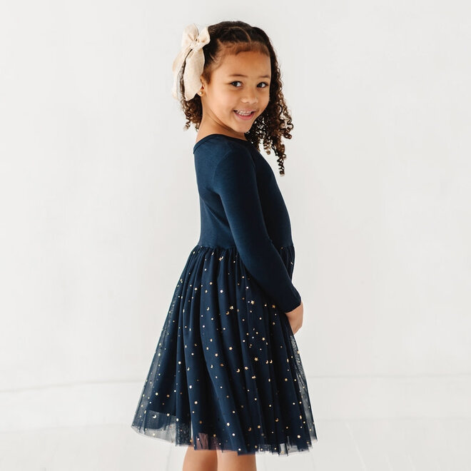 Party Dress Tulle Holiday Navy